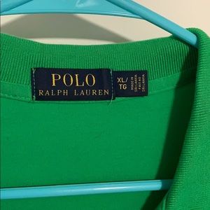 Men’s xl polo green/purple polo shirt